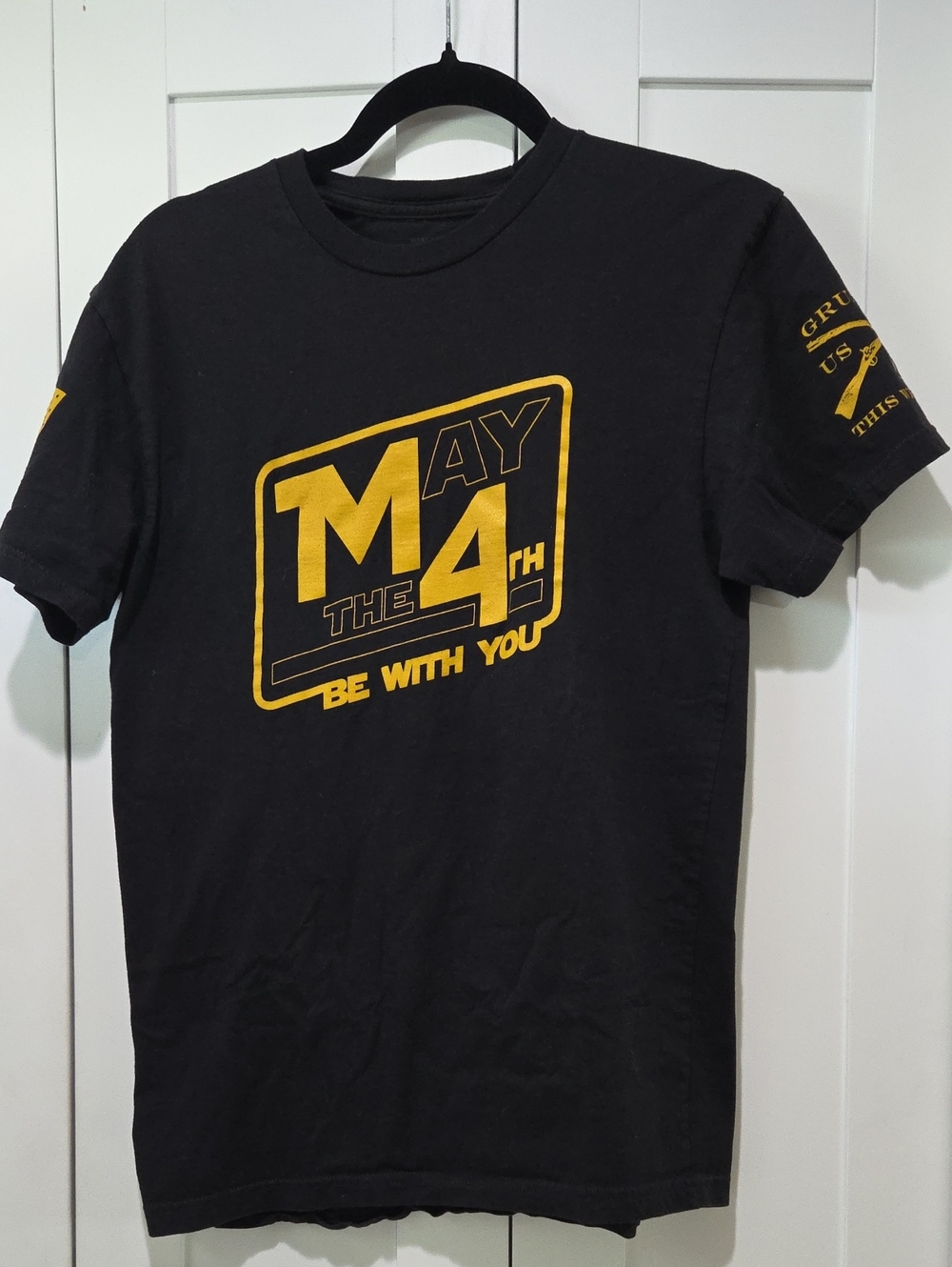 Grunt Style Black and Yellow "May the 4th Be With You" Graphic Tee